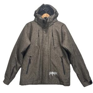 Burton All Access Hooded‎ Snow Ski Winter Jacket Womens Sz XS Brown Sparkle
